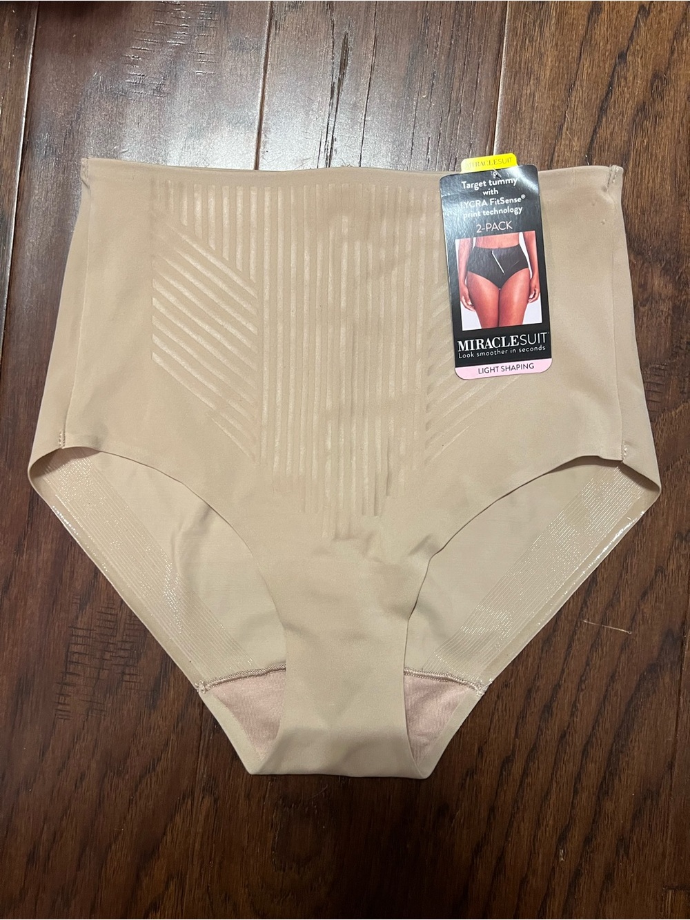 Miraclesuit One Shaping Brief Underwear Style 2532P in Stucco, Medium $24
